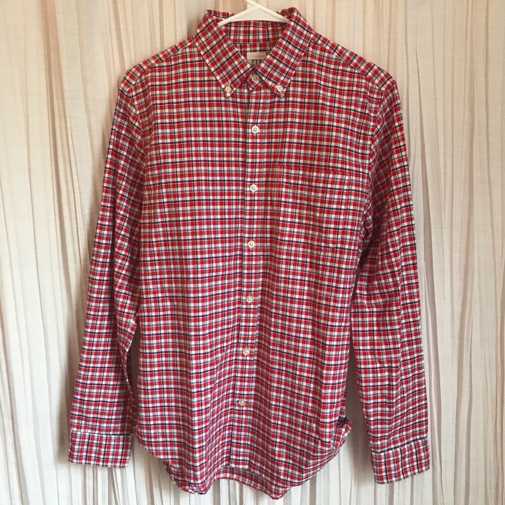 Gap Slim Fit Mens Button Down Shirt Size Small